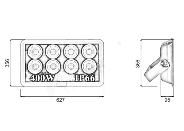 Đèn Pha ly 400w - Ảnh 4
